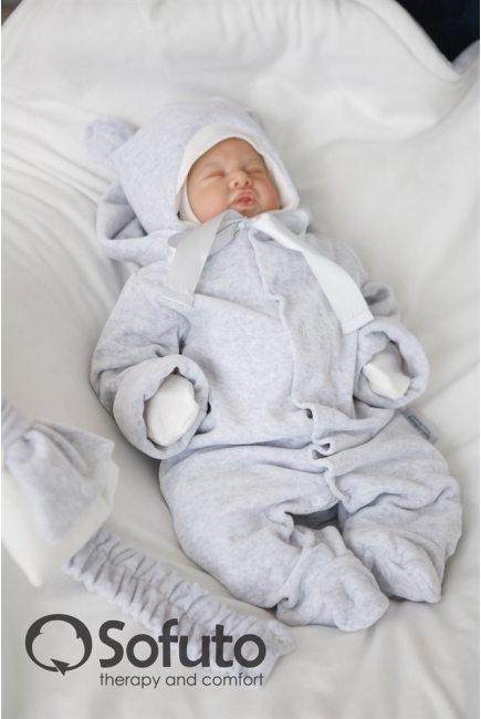 Комплект на выписку для новорожденного демисезонный Light grey (7 предметов)