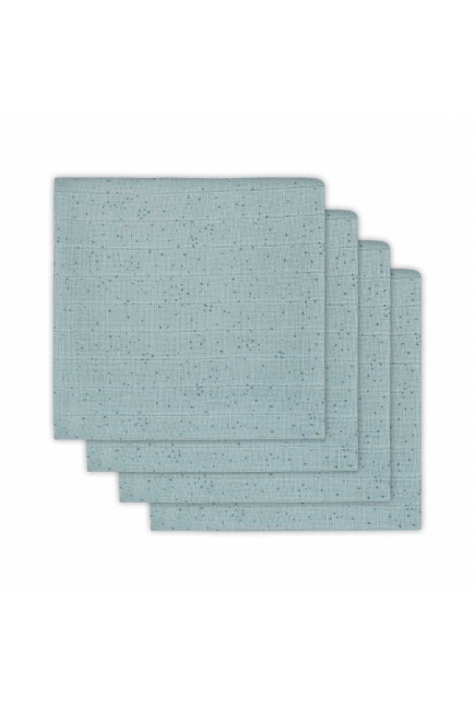 Пеленки муслиновые для новорожденного Jollein средние, Mini dots, Mist Stone Green