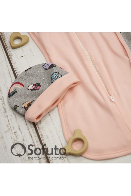 Комплект пеленок-коконов утепленный, цвет Space Cats