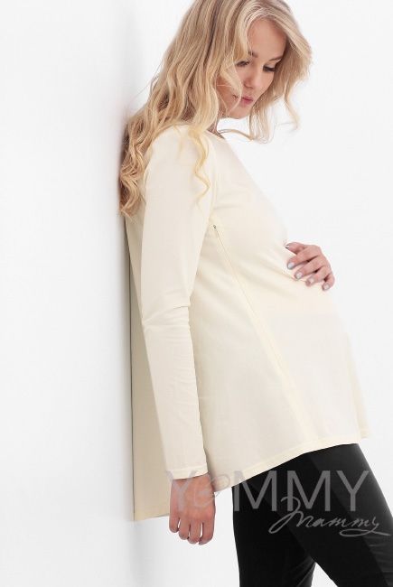 Туника для беременных и кормящих, цвет экрю