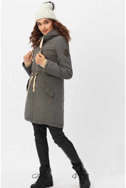 Зимняя слингокуртка - парка 3 в 1, графит