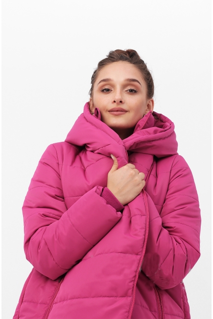 Слингокуртка-трансформер зимняя 3 в 1, розовая