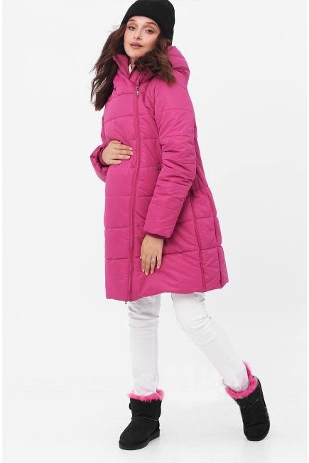 Слингокуртка-трансформер зимняя 3 в 1, розовая