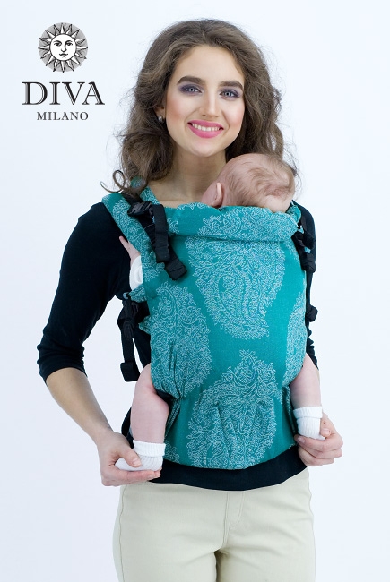 Эрго-рюкзак для новорожденных Diva Essenza Smeraldo One! с бамбуком