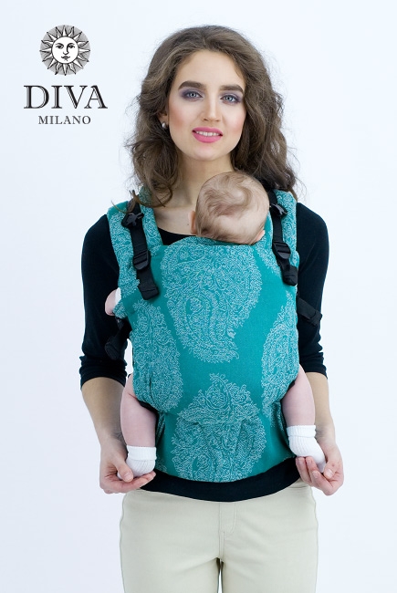 Эрго-рюкзак для новорожденных Diva Essenza Smeraldo One! с бамбуком