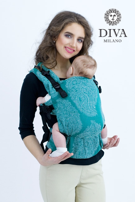 Эрго-рюкзак для новорожденных Diva Essenza Smeraldo One! с бамбуком