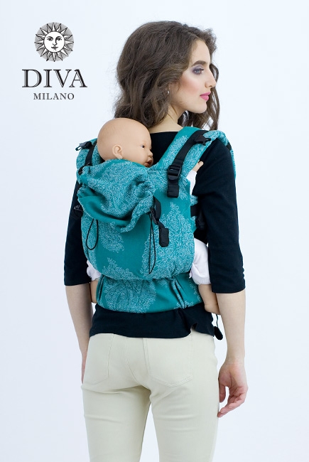 Эрго-рюкзак для новорожденных Diva Essenza Smeraldo One! с бамбуком