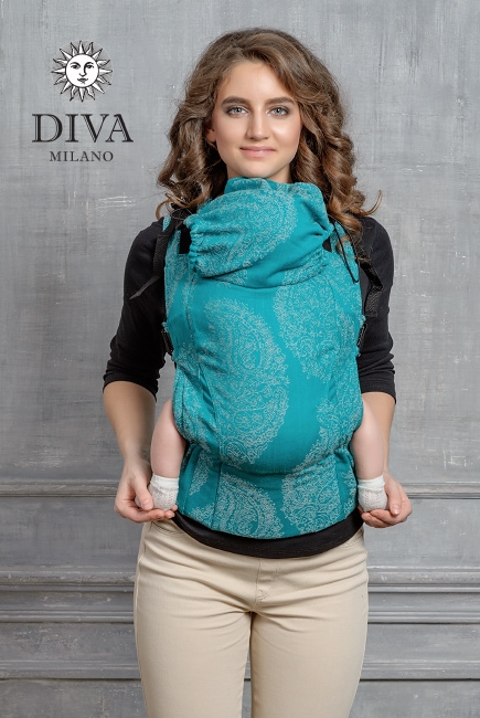 Эрго-рюкзак для новорожденных Diva Essenza Smeraldo Classic, с бамбуком