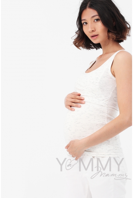 Майка для беременных и кормящих, экрю