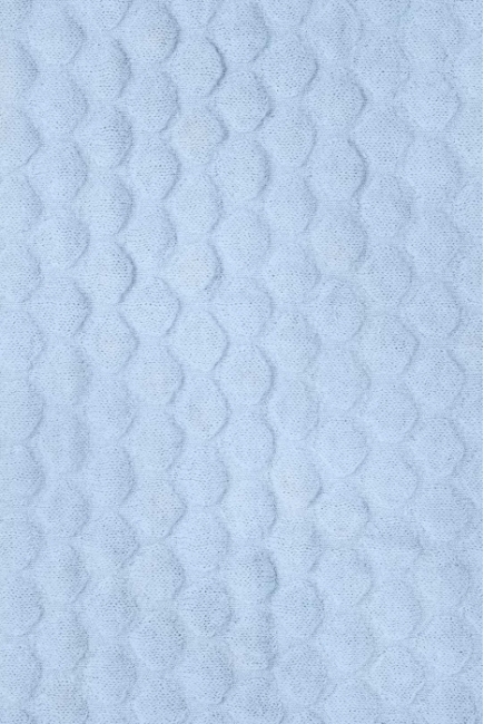 Вязаный плед для новорожденных Jollein Fancy, голубой, средний