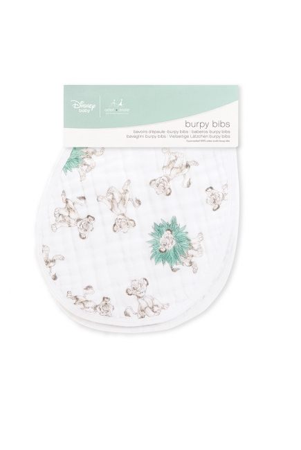 Слюнявчик Aden&Anais 2в1, набор из 2 штук, Lion King