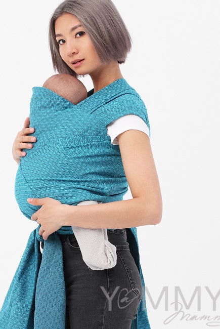 Май-слинг Yammy Mammy, цвет бирюзовый/темно-серый