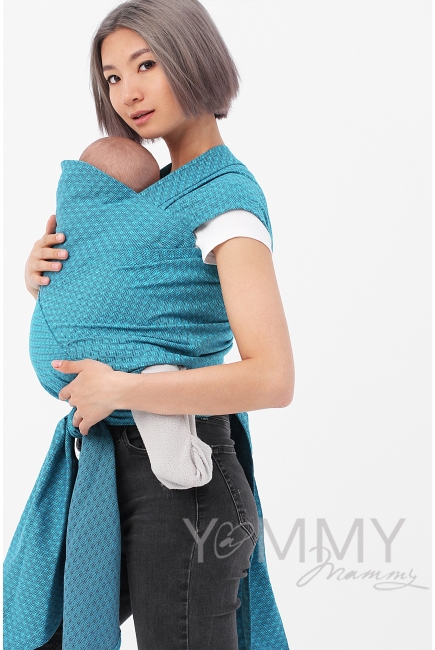 Май-слинг Yammy Mammy, цвет бирюзовый/темно-серый