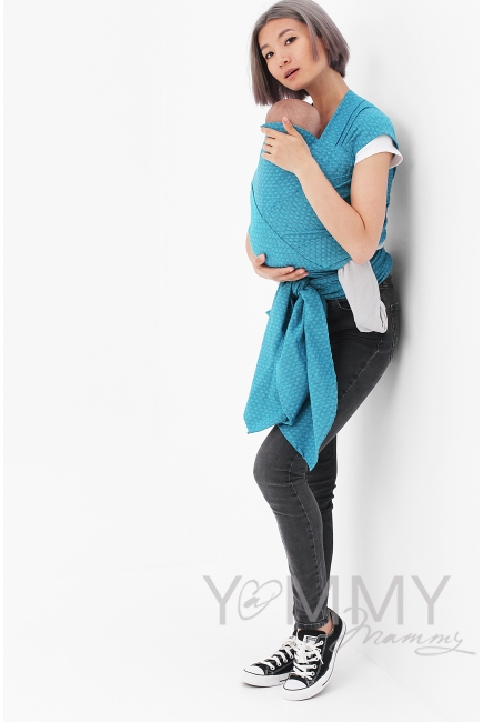 Май-слинг Yammy Mammy, цвет бирюзовый/темно-серый