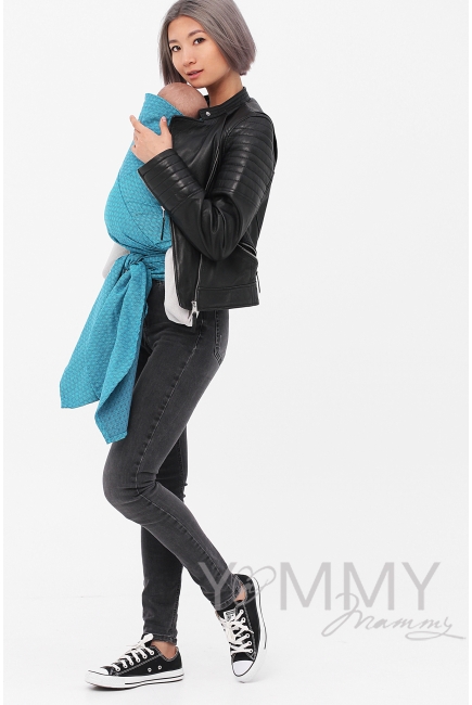 Май-слинг Yammy Mammy, цвет бирюзовый/темно-серый