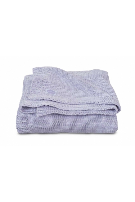 Плед для новорожденных вязаный Jollein Melange, лиловый, средний