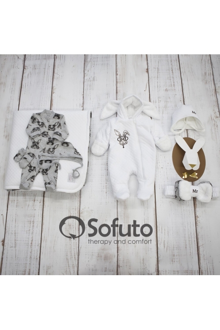 Комплект на выписку холодная зима Mr.Rabbit (7 предметов)