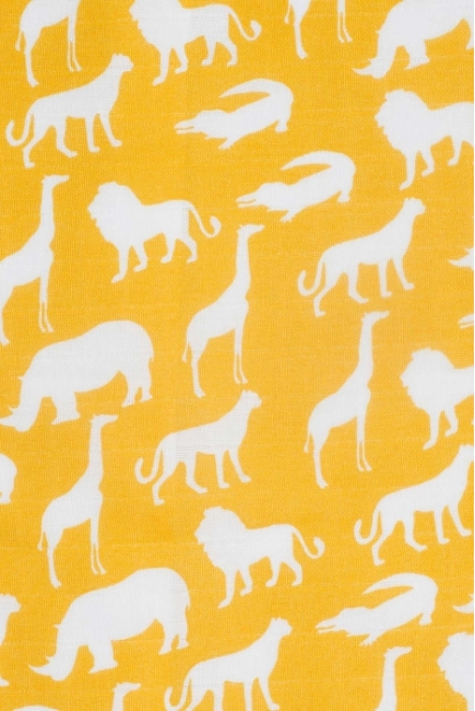 Пеленки муслиновые для новорожденного Jollein средние, Safari, Ocher