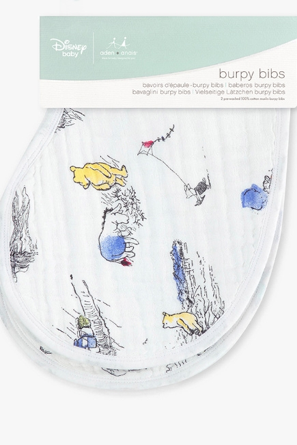 Слюнявчик 2в1 Aden Anais, набор из 2 штук, Winnie The Pooh
