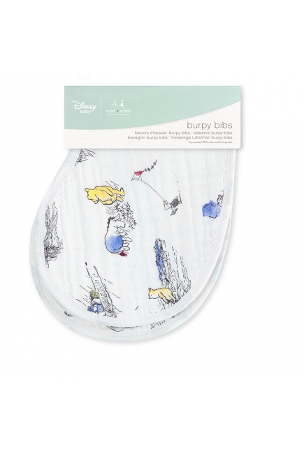 Слюнявчик 2в1 Aden Anais, набор из 2 штук, Winnie The Pooh