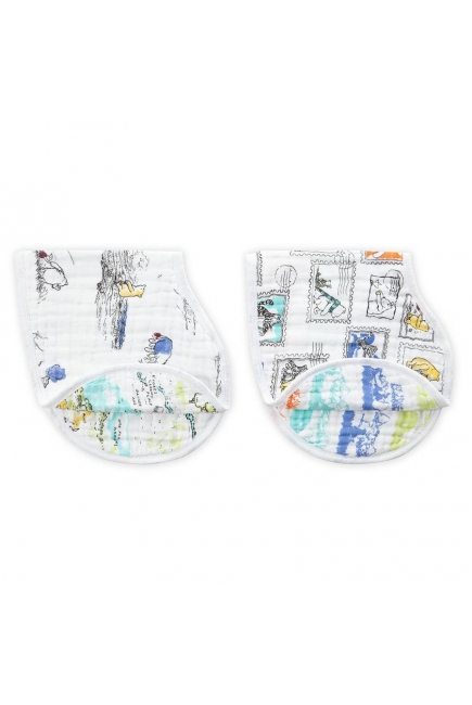 Слюнявчик 2в1 Aden Anais, набор из 2 штук, Winnie The Pooh