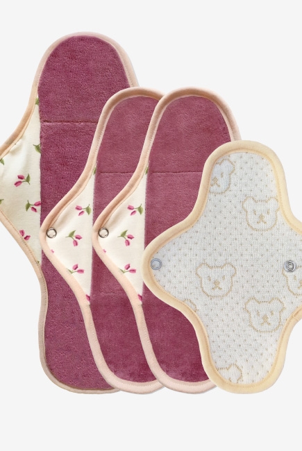 Набор женских гигиенических многоразовых прокладок, тюльпан