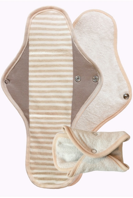 Ночная многоразовая женская прокладка BIO, полоска