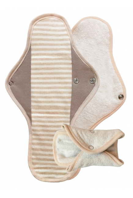 Ночная многоразовая женская прокладка BIO, полоска