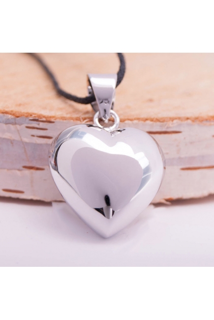 Кулон для беременных - бола, серебряное сердце