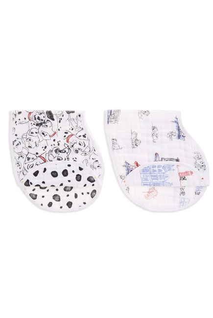 Слюнявчик 2в1 Aden Anais, набор из 2 штук, 101 Dalmatians