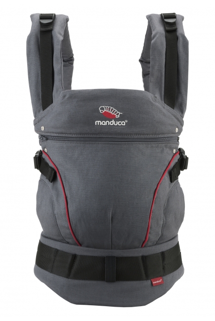 Эрго-рюкзак Manduca First, цвет grey/red (серый/красный)