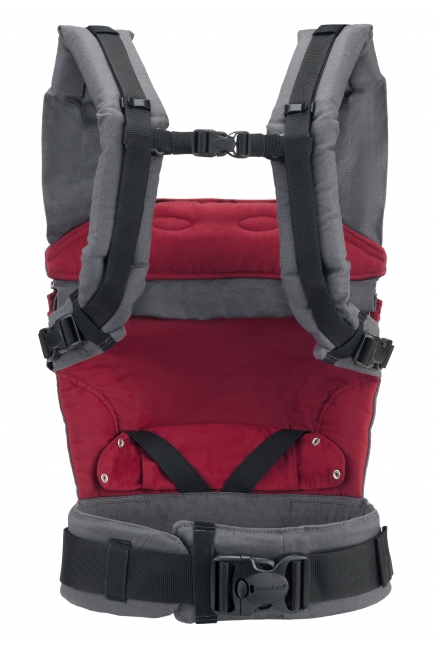 Эрго-рюкзак Manduca First, цвет grey/red (серый/красный)