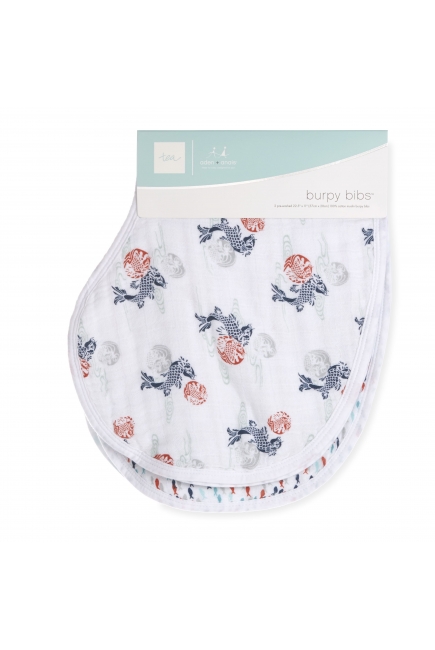 Слюнявчик Aden Anais 2в1, набор из 2 штук, Fish Pond