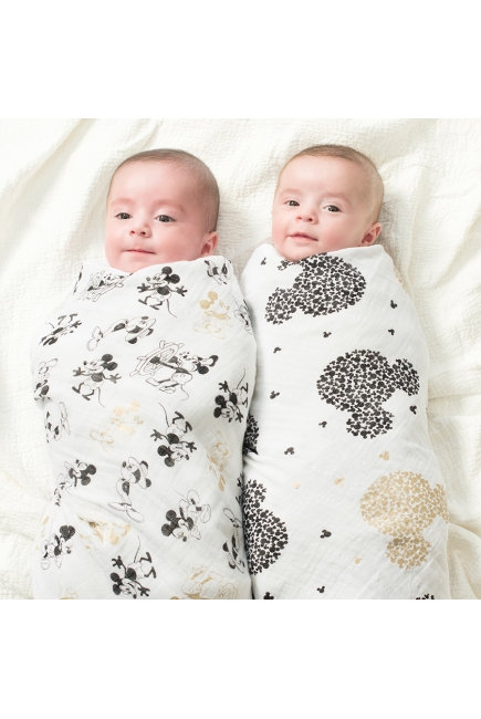 Муслиновые пеленки для новорожденных большие Aden&Anais, Mickey's 90th