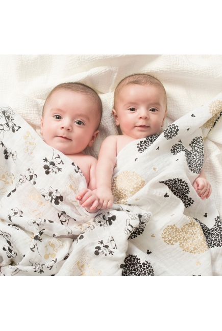 Муслиновые пеленки для новорожденных большие Aden&Anais, Mickey's 90th