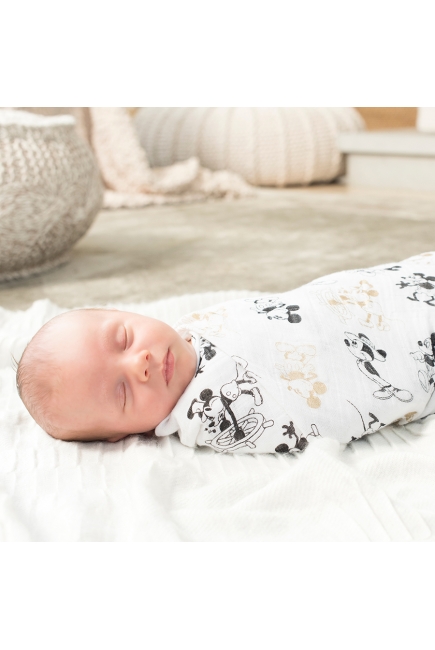 Муслиновые пеленки для новорожденных большие Aden&Anais, Mickey's 90th