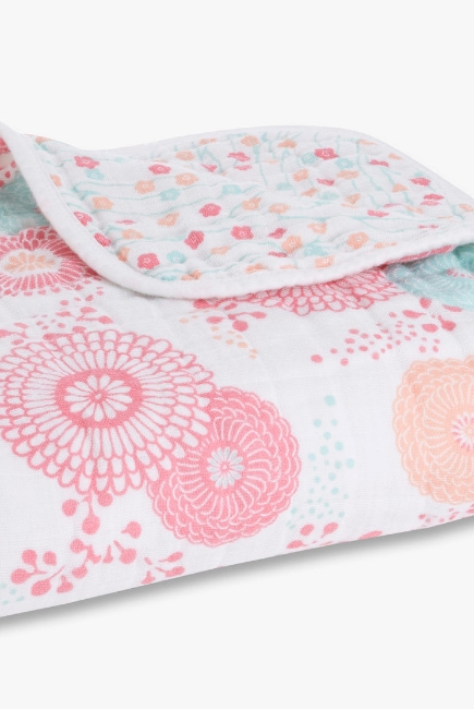 Муслиновое одеяло Aden&Anais, Pink Flowers