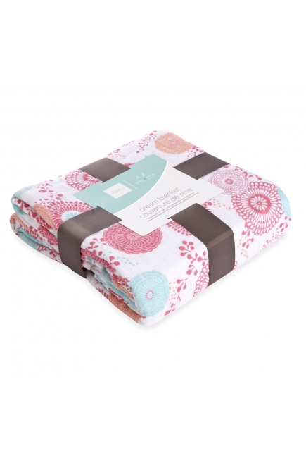 Муслиновое одеяло Aden&Anais, Pink Flowers
