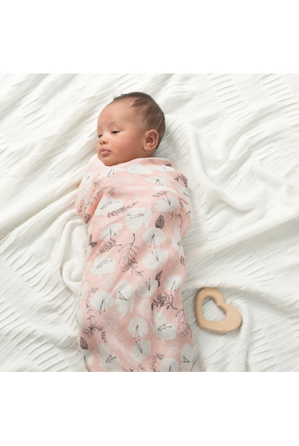 Бамбуковые пеленки для новорожденных Aden Anais большие, набор 3, Pretty Petals