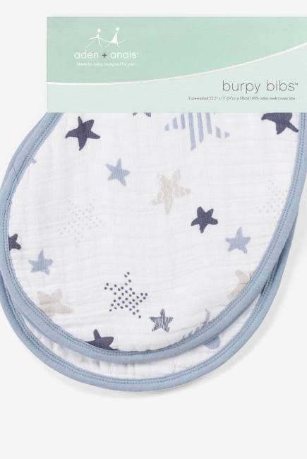 Слюнявчик 2в1 Aden&Anais, набор из 2 штук, Rock Star