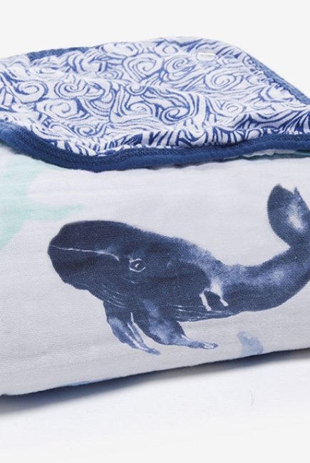 Одеяло муслиновое Aden&Anais, Seafaring Whale