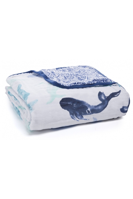 Одеяло муслиновое Aden&Anais, Seafaring Whale