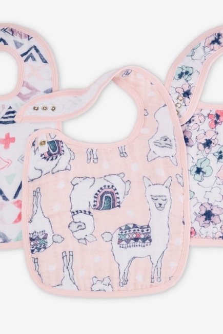 Слюнявчик Aden&Anais, набор 3, Trail Blooms