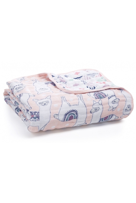 Муслиновое одеяло Aden&Anais, Trail Blooms-Pretty Llama