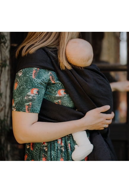 Слинг-шарф Didymos Indio (Prima) Grande Carbon с шерстью