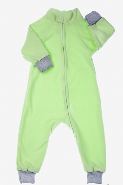 Флисовый комбинезон детский (поддева) Light, лайм