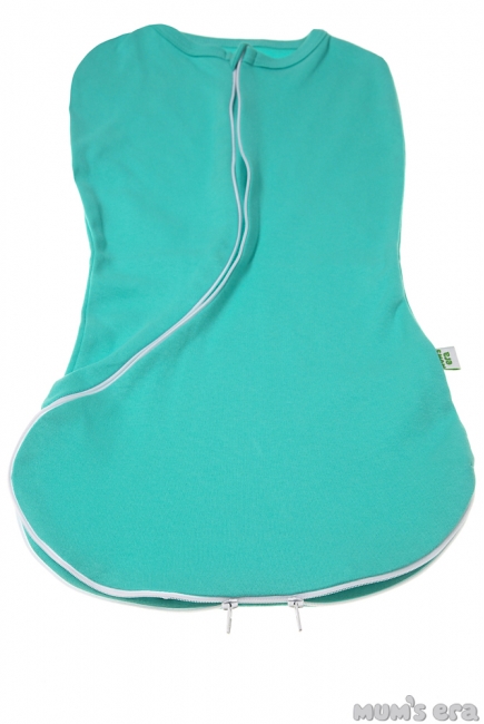 Пеленка-кокон для новорожденных трикотажный, ментол