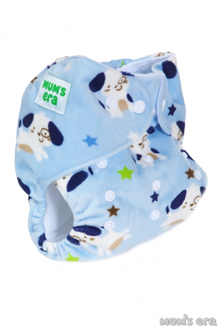 Многоразовый подгузник "Mums Era" Гав, голубой (1 вкладыш)