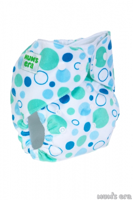 Многоразовый подгузник "Mums Era", Пузыри белый (1 вкладыш)