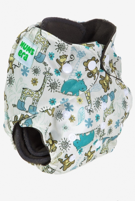 Многоразовый угольный подгузник Mums Era, Африка (с 2 вкладышами)